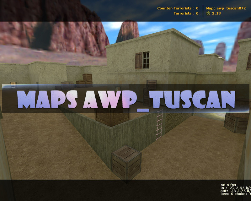 Карта awp_tuscan для CS 1.6